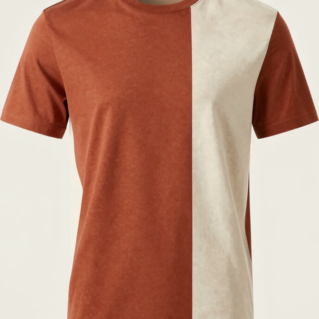 Colorblock Cotton Tee